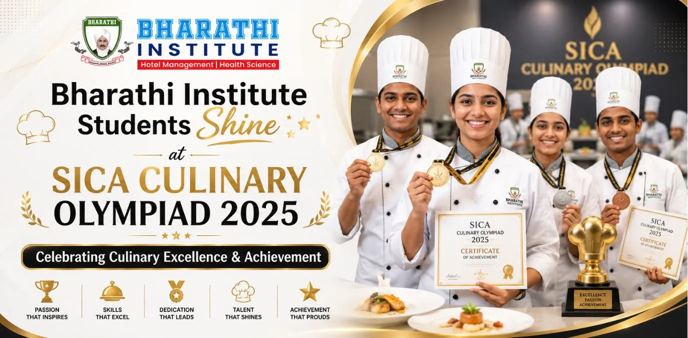 Bharathi Institute Students Shine at SICA Culinary Olympiad 2025